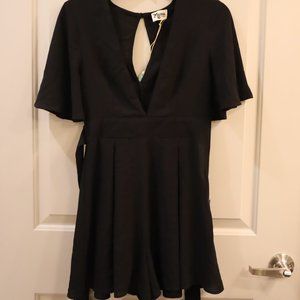Show Me Your MuMu Black Romper NWT - Size XS